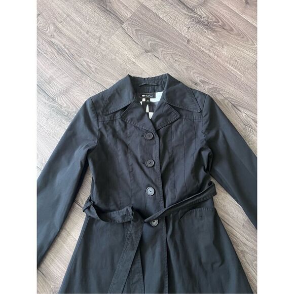 Paul Frank Trench Coat, Women’s Black, size Medium - Picture 4 of 11